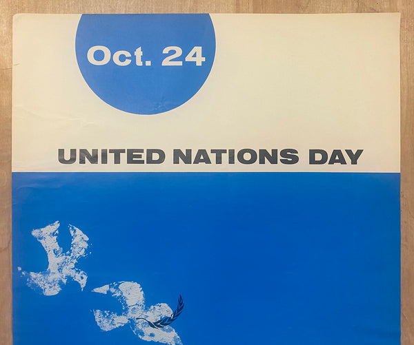 c.1970 United Nations Day October 24 UN Tom Tosti New York City