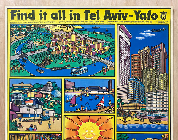 c.1973 Find It All In Tel Aviv Yafo Fly El Al Israel Airlines