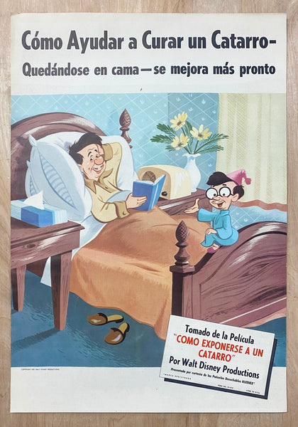 1951 How to Catch a Cold Walt Disney Productions Kleenex RKO D-161X