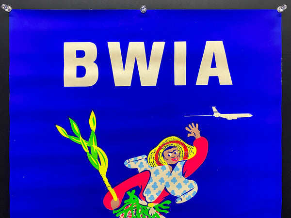 c.1950s BWIA JAMAICA British West Indian Airways Caribbean Aldo Cosomati