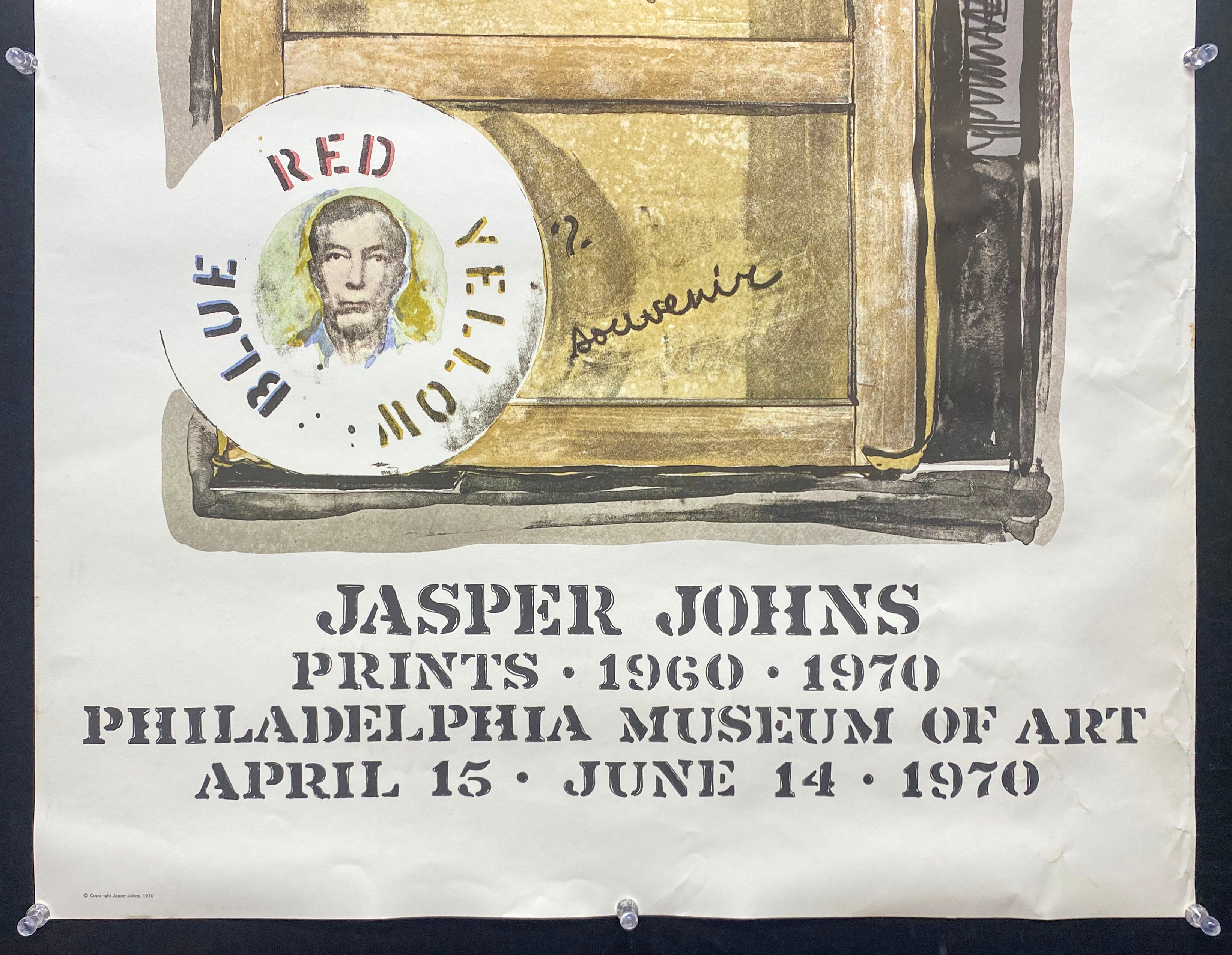 1970 Jasper Johns Souvenir Prints 1960-1970 Poster Philadelphia