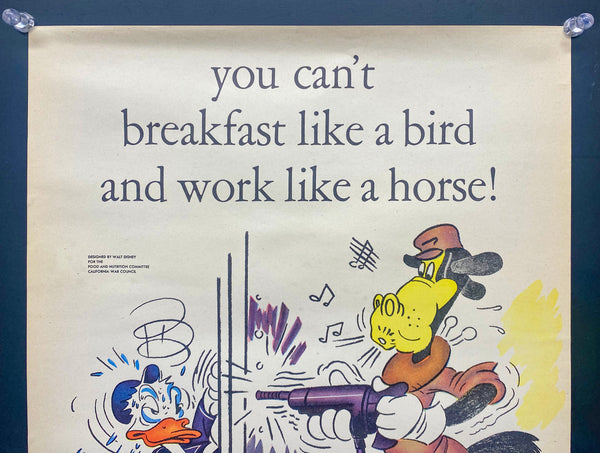 1943 You Can't Eat Like A Bird And Work Like A Horse Disney Studios WWII