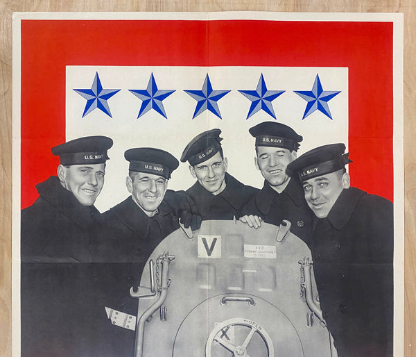 1943 Five Sullivan Brothers Missing In Action Off The Solomons USS Juneau WWII Half Sheet