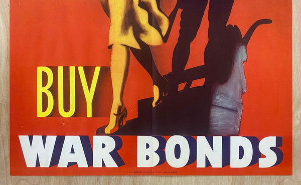 1942 She's Ready, Too Buy War Bonds WWII Homefront