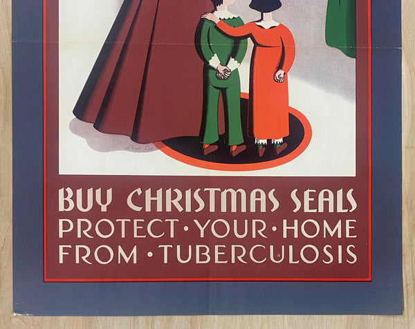 1938 Buy Christmas Seals Protect Your Home From Tuberculosis Lloyd Coe