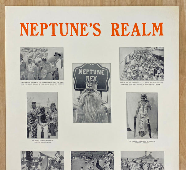 1936 Neptune’s Realm US Navy Recruiting Shellbacks Pollywogs Equator Crossing