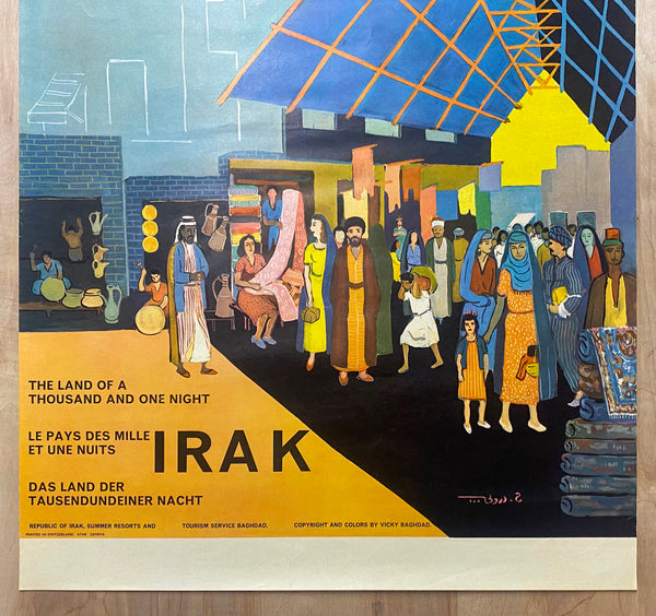 c.1959 Irak Land of A Thousand and One Nights Iraq Travel Hafidh al-Droubi