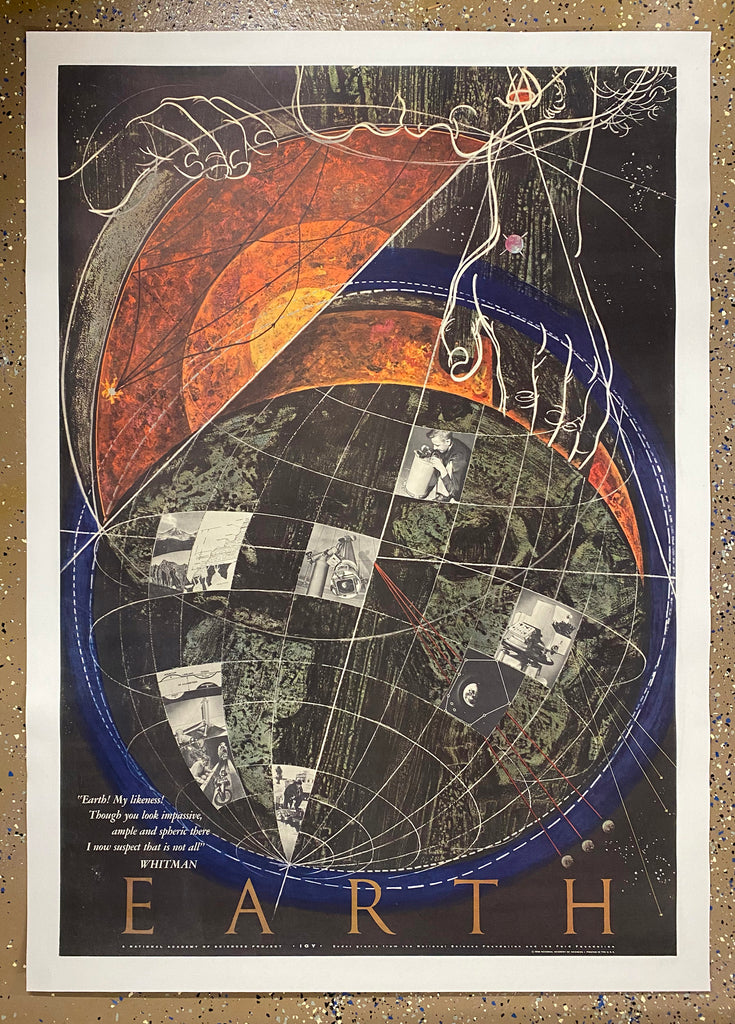 Danksza 1958 Earth Poster by Herbert Danska International Geophysical Year IGY ...
