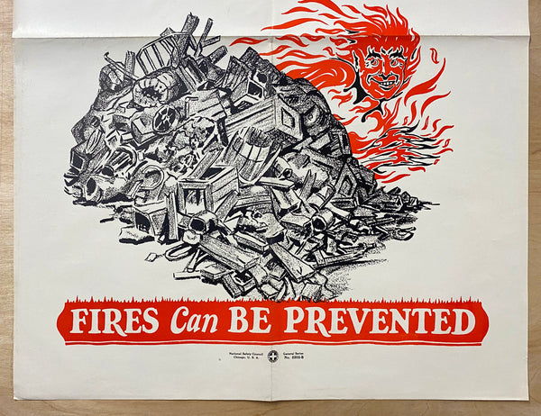 c.1927 Danger Lurks Behind Every Rubbish Heap Fire Safety