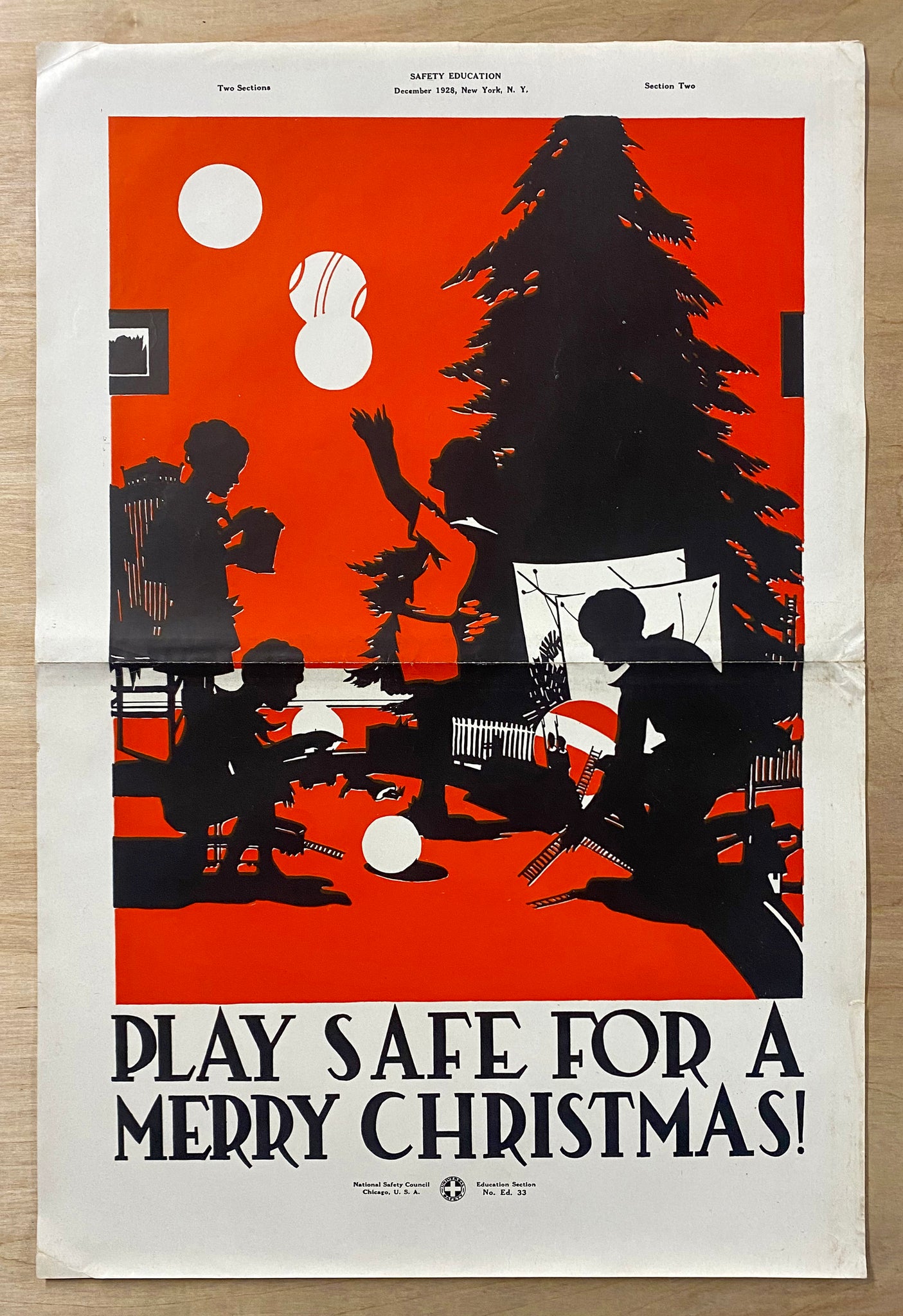 1928 Play Safe For A Merry Christmas! National Safety Council