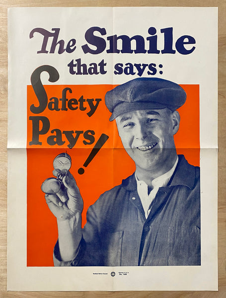 c.1927 The Smile That Says Safety Pays Photomontage