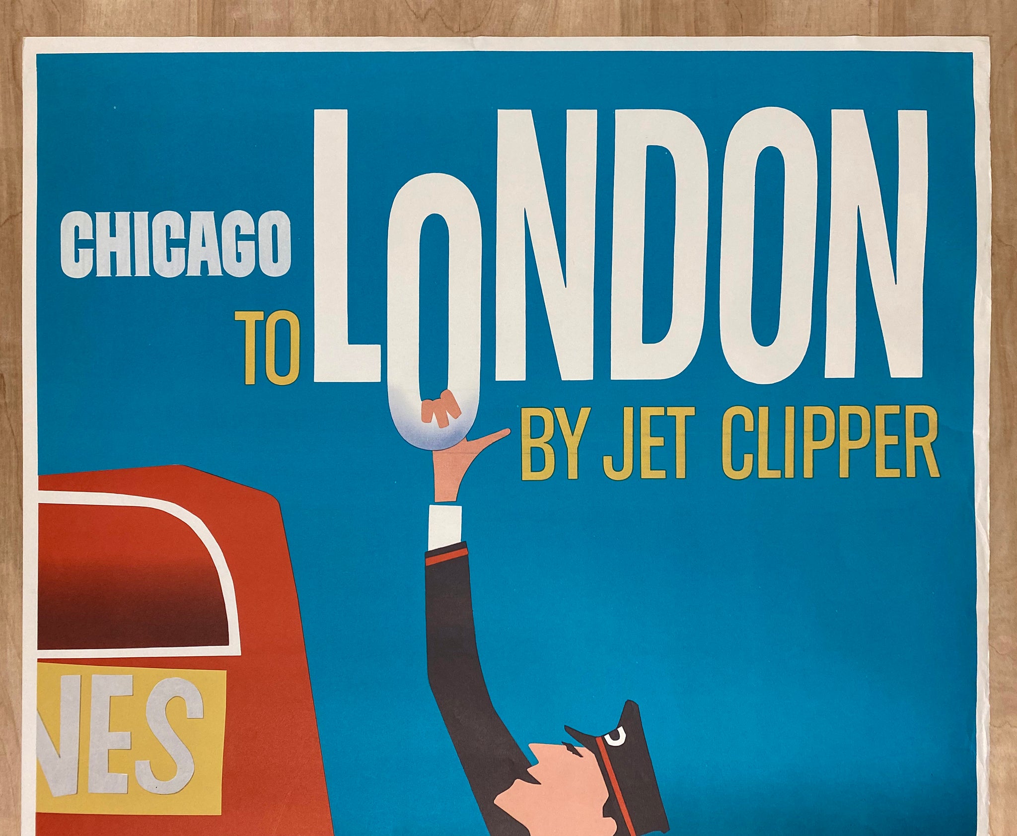 c.1959 Chicago To London By Jet Clipper Poster by Aaron Fine Pan