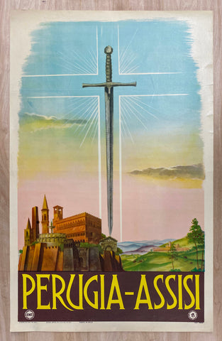 1947 Perugia Assisi Italy Italian Travel ENIT