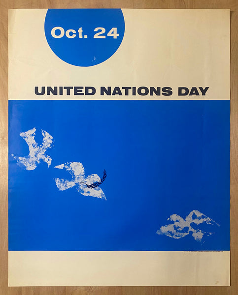 c.1970 United Nations Day October 24 UN Tom Tosti New York City