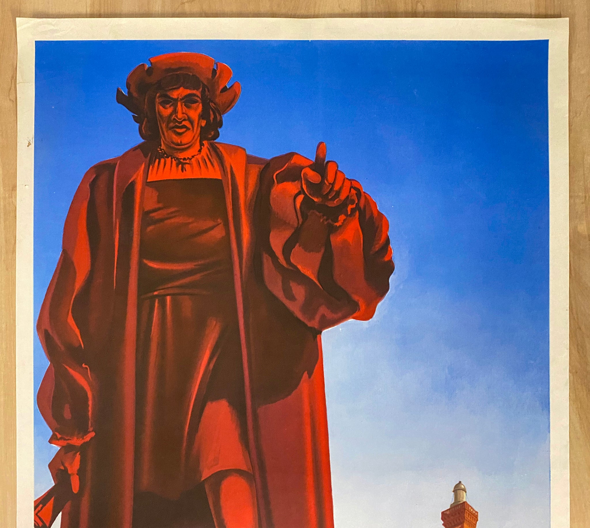 1947 Genova Italy Poster by Guido Zamperoni Genoa Vintage Original