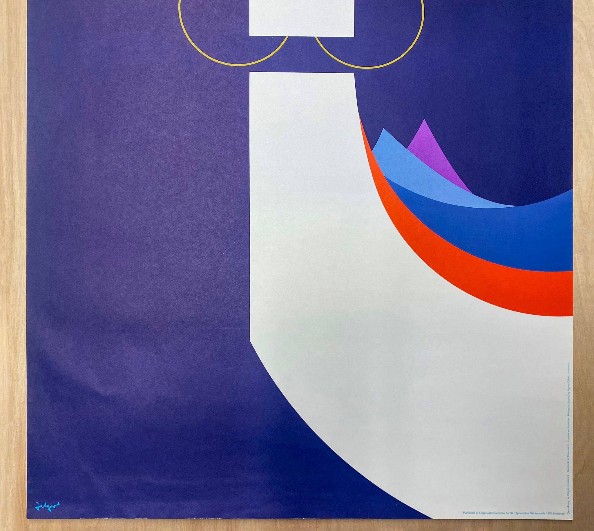 1976 Winter Olympics by Arthur Zelger Skiing Winter Sports