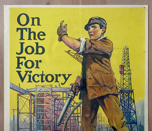 1917 On The Job For Victory Emergency Fleet Corporation WWI Merchant Marine