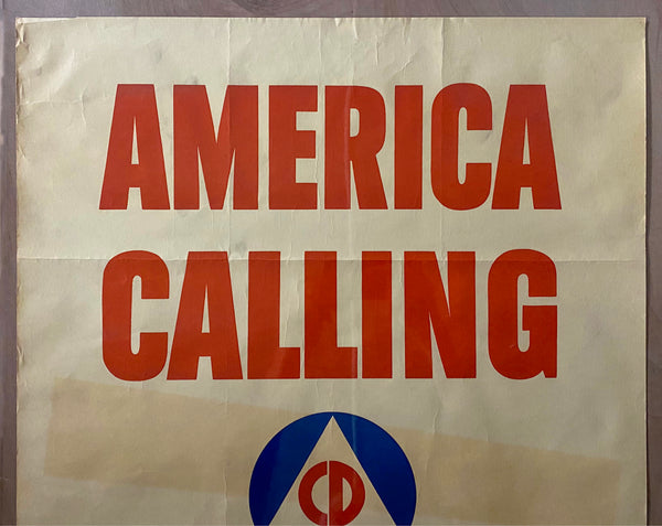 1941 America Calling Take Your Place in Civilian Defense Charles Coiner WWII Home Front