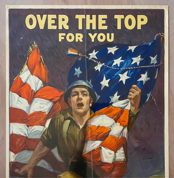 1918 Over The Top For You Third Liberty Loan by Sidney Riesenberg WWI