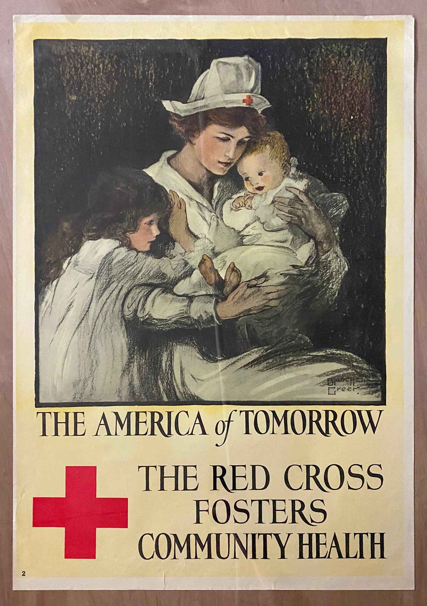 1918 The America of Tomorrow Red Cross Fosters Community Health Blanche Greer