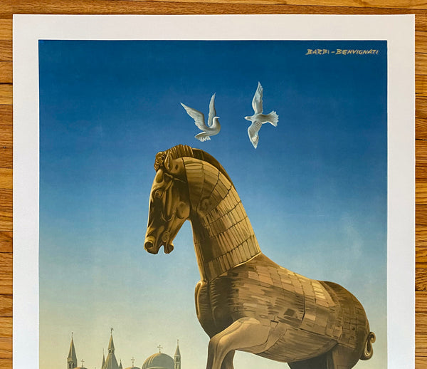 1949 Padova Italy Padua Trojan Horse Palazzo della Ragione ENIT Travel Lamberto Barbi