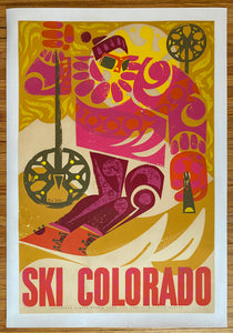 c.1959 Ski Colorado by Red Gates Skiing Winter Sports Mid-Century Modern