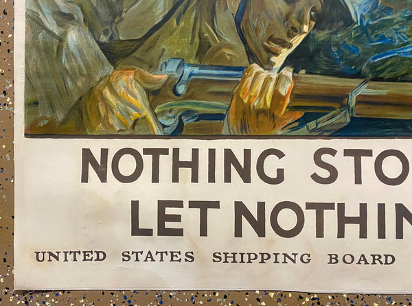 1918 Nothing Stops These Men, Let Nothing Stop You by Howard Giles WWI