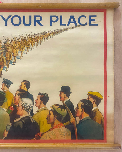 1915 Step Into Your Place British Army Parliamentary Recruiting Committee WWI