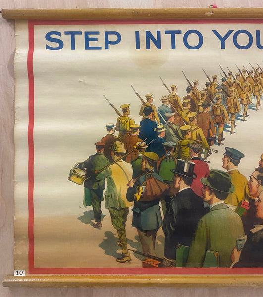 1915 Step Into Your Place British Army Parliamentary Recruiting Committee WWI