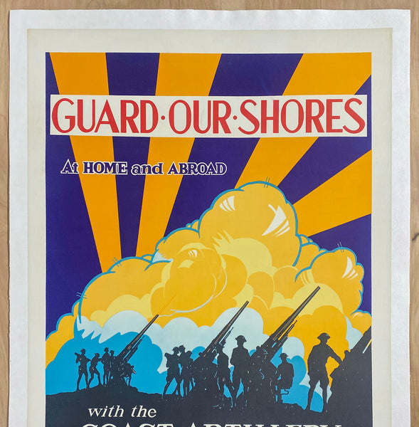 1941 Guard Our Shores Home and Abroad U.S. Army Coast Artillery WWII
