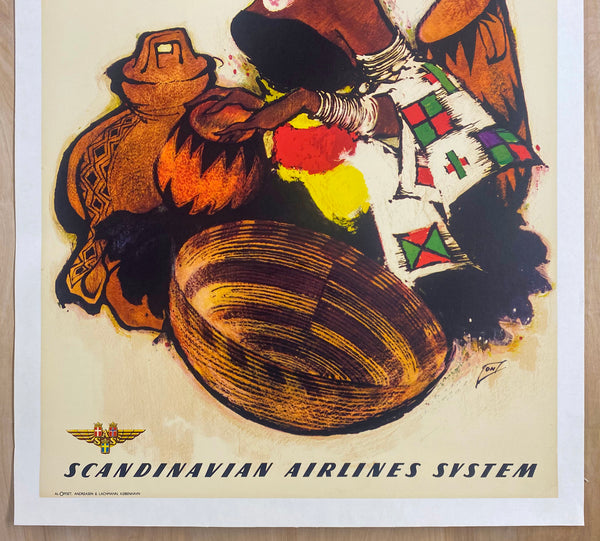c.1955 South Africa by SAS Scandinavian Airline System by Otto Neilson