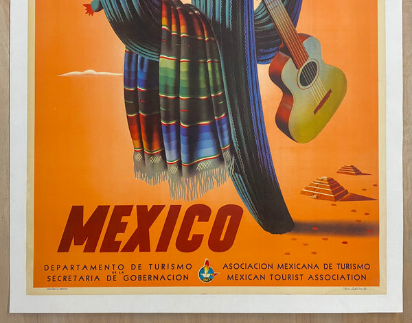 1945 Mexico Travel Sombrero Saguaro Cactus Jose Espert Arcos Mexican