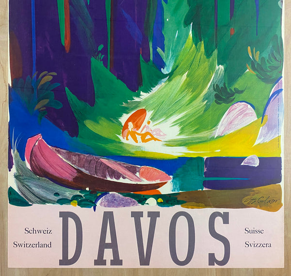 1956 Davos Switzerland Swiss Travel by Otto Glaser