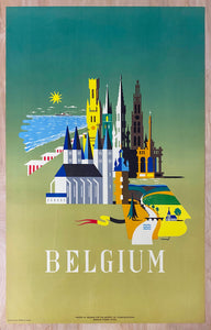 c.1950 Belgium by Frederic Conrad Mid-Century Modern Travel