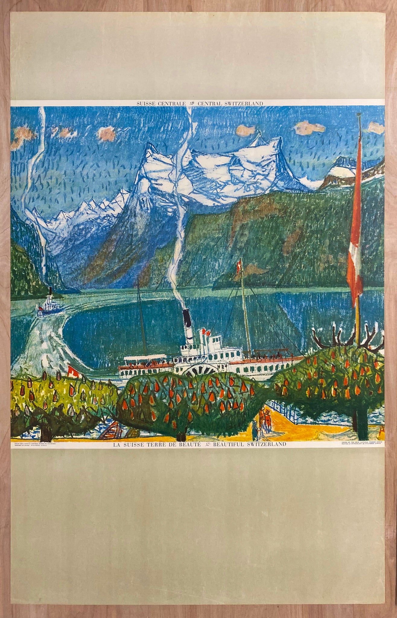 c.1944 Central Switzerland La Suisse Terre de Beauté Alois Carigiet
