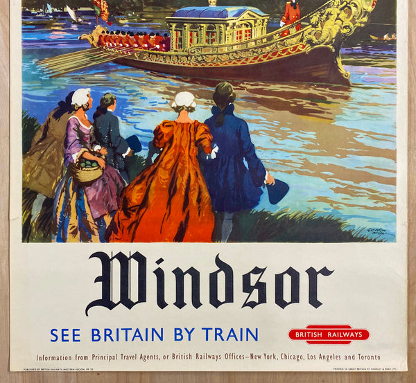 c.1953 Windsor See Britain By Train British Railways Gordon Nicoll