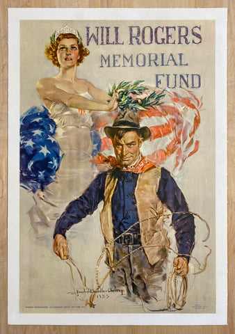 c.1936 Will Rogers Memorial Fund by Howard Chandler Christy