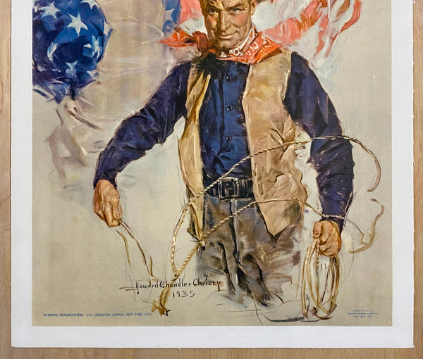 c.1936 Will Rogers Memorial Fund by Howard Chandler Christy