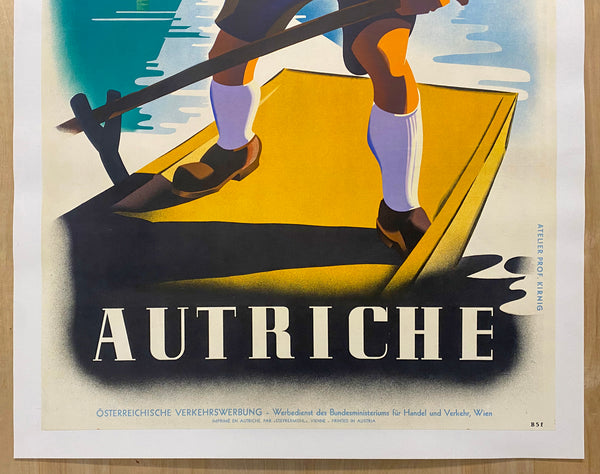 c.1930s Autriche Austria Travel by Paul Kirnig Modernist