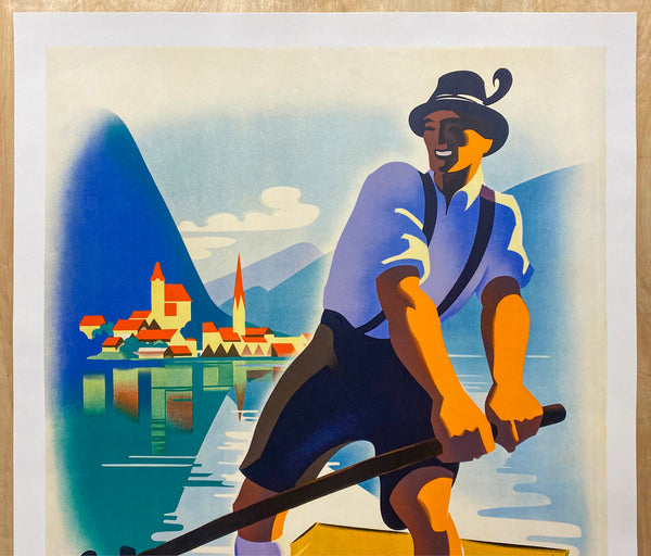 c.1930s Autriche Austria Travel by Paul Kirnig Modernist