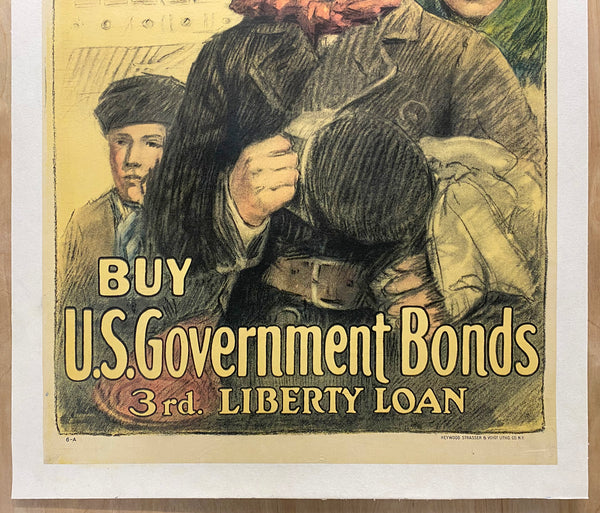 1918 Remember! The Flag of Liberty Support It! 3rd Liberty Loan WWI