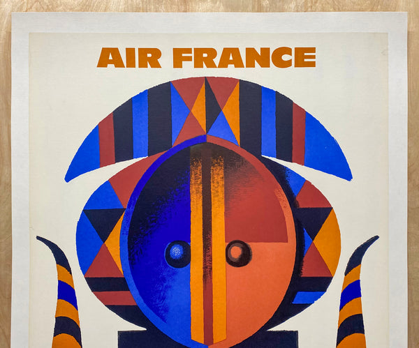 1962 Air France Africa by Jaques Nathan-Garamond Travel Mid-Century Modern