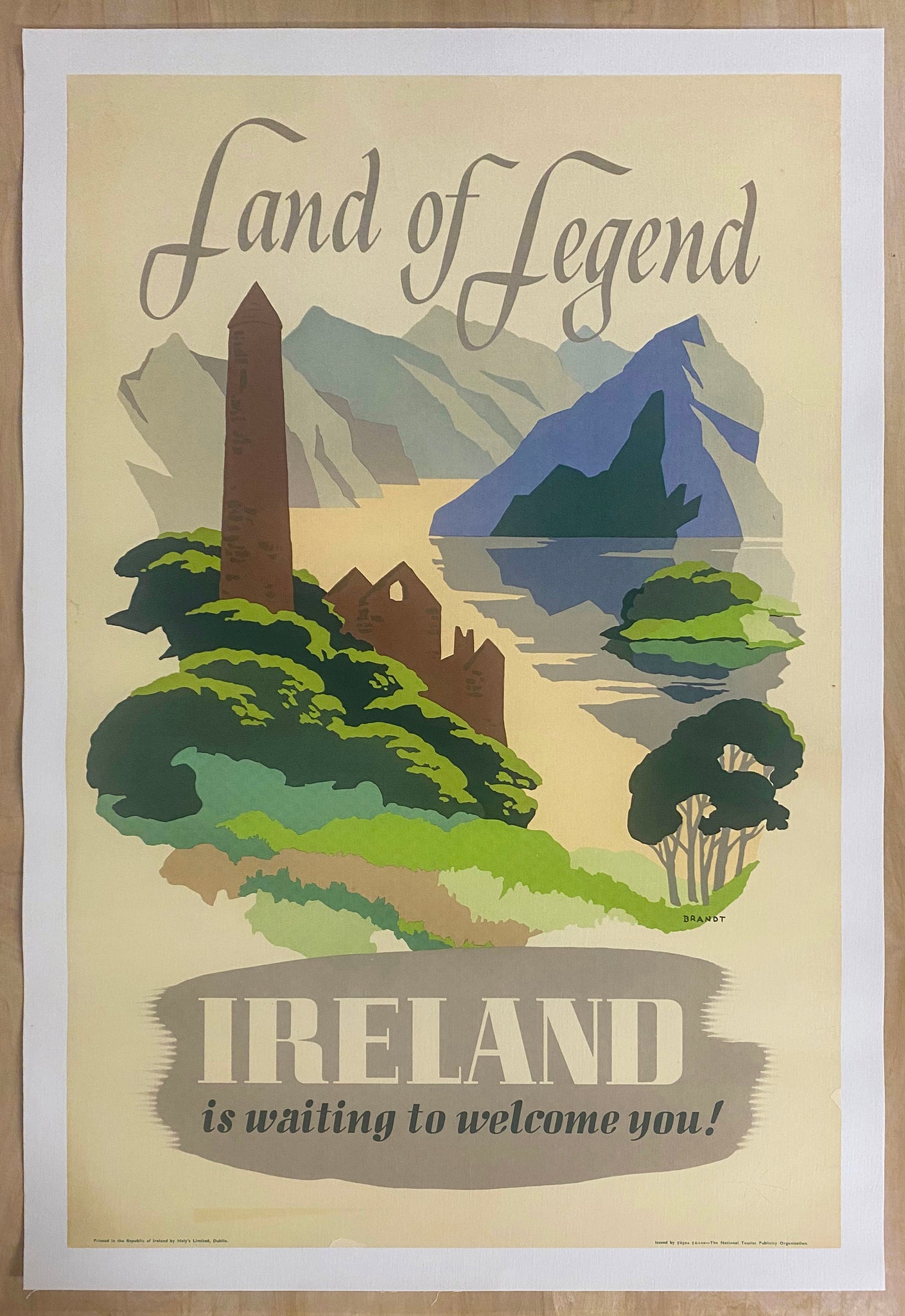 c.1951 Ireland Land of Legend by Muriel Brandt Irish Travel
