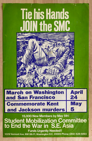 1971 SMC March On Washington Anti-Vietnam War Peace Protest Students