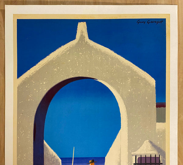 c.1950 Spain Catalan Fisherman by Guy Georget Mediterranean Coast