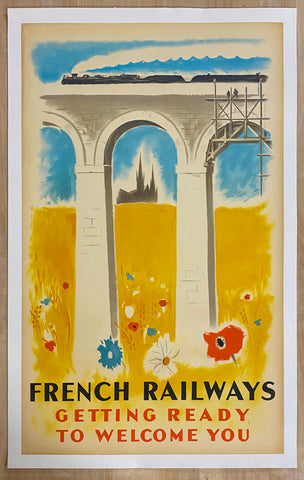 1946 French Railways Getting Ready To Welcome You France Travel SNCF