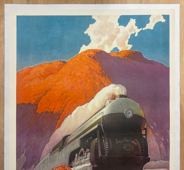 1941 New Empire State Express Leslie Ragan New York Central Lines Linen