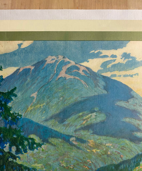 1930 Adirondak Mountains Lake Placid New York Central Lines Walter L. Greene