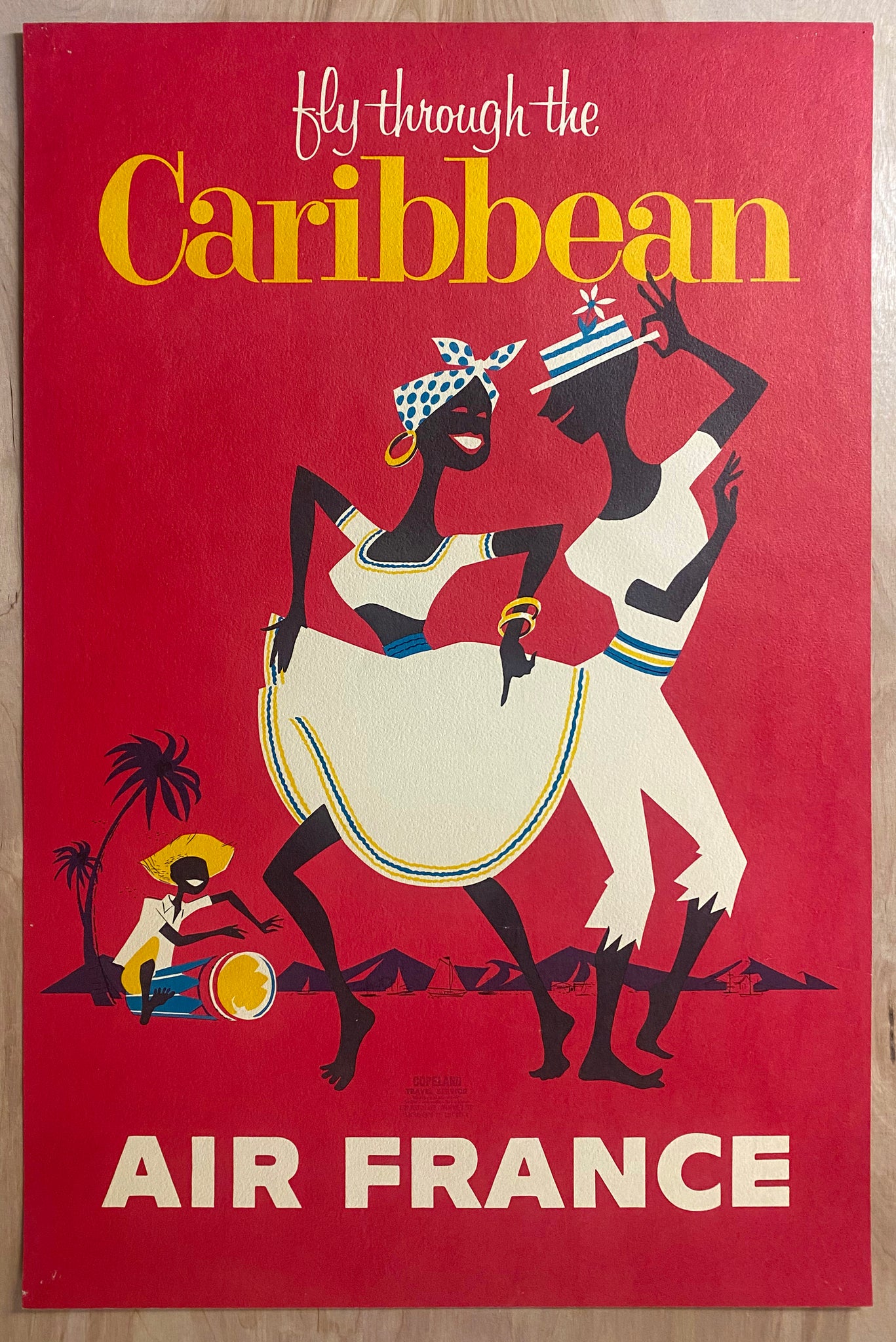c.1960s Fly Through The Caribbean Air France Dancers