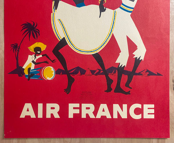 c.1960s Fly Through The Caribbean Air France Dancers